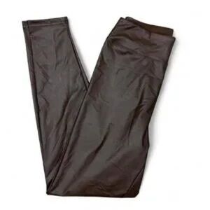 Brown Faux Leather Leggings